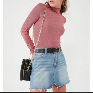 BDG Urban Outfitters Miniskirt Denim Small Raw Hem